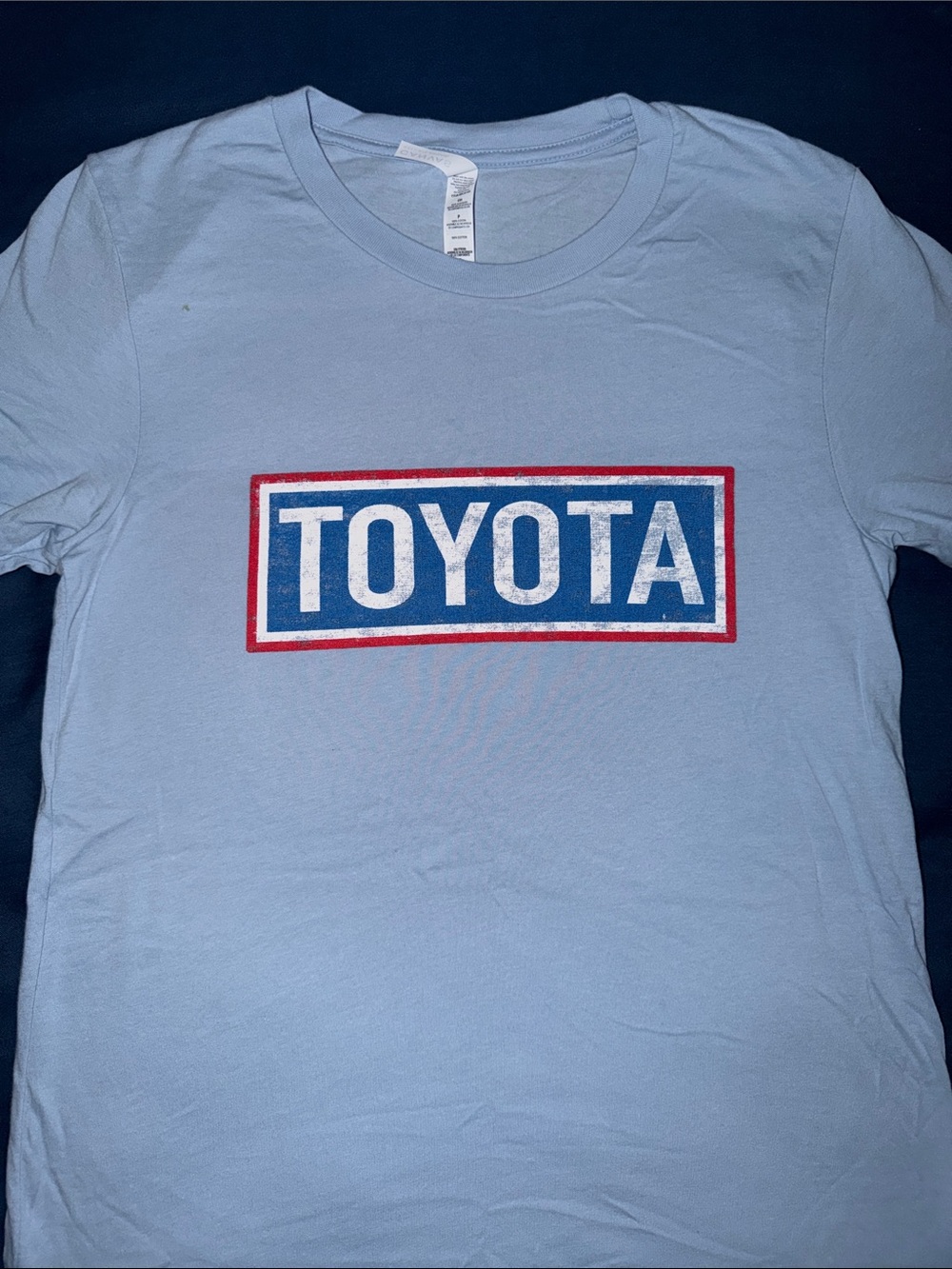 Toyota Logo Short Sleeve Tee in Light Gray-Blue